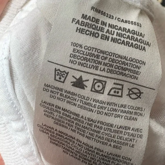 NIKE X EMOTIONALLY UNAVAILABLE White T-Shirt with Red Graphic - Picture 7 of 10